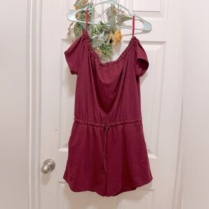 Off Shoulder Pocket Romper